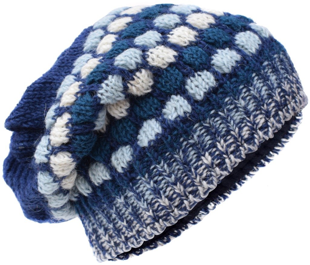 Gheri Men's U Woolen Knitted Fleece Lined Multicoloured Beanie Hats