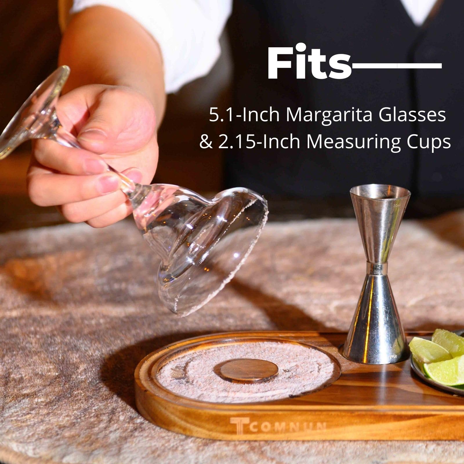 Coctail Mix Set Margarita-Set Aus Holz Mit Salz-Rim Produktbild-Vorschau 9