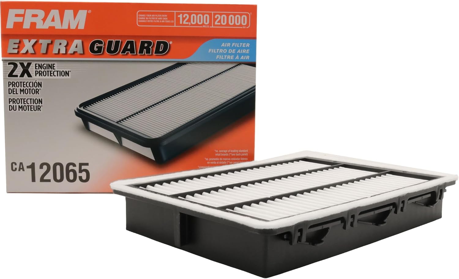 FRAM Extra Guard Engine Air Filter Replacement, Easy Install w/Advanced Engine Protection and Optimal Performance, CA12065 for Select Hyundai and Kia Vehicles