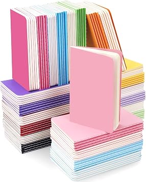 Gwybkq 120 Pack Mini Notebooks Bulk 3.5x5.5 Inch Pocket Notebook Set