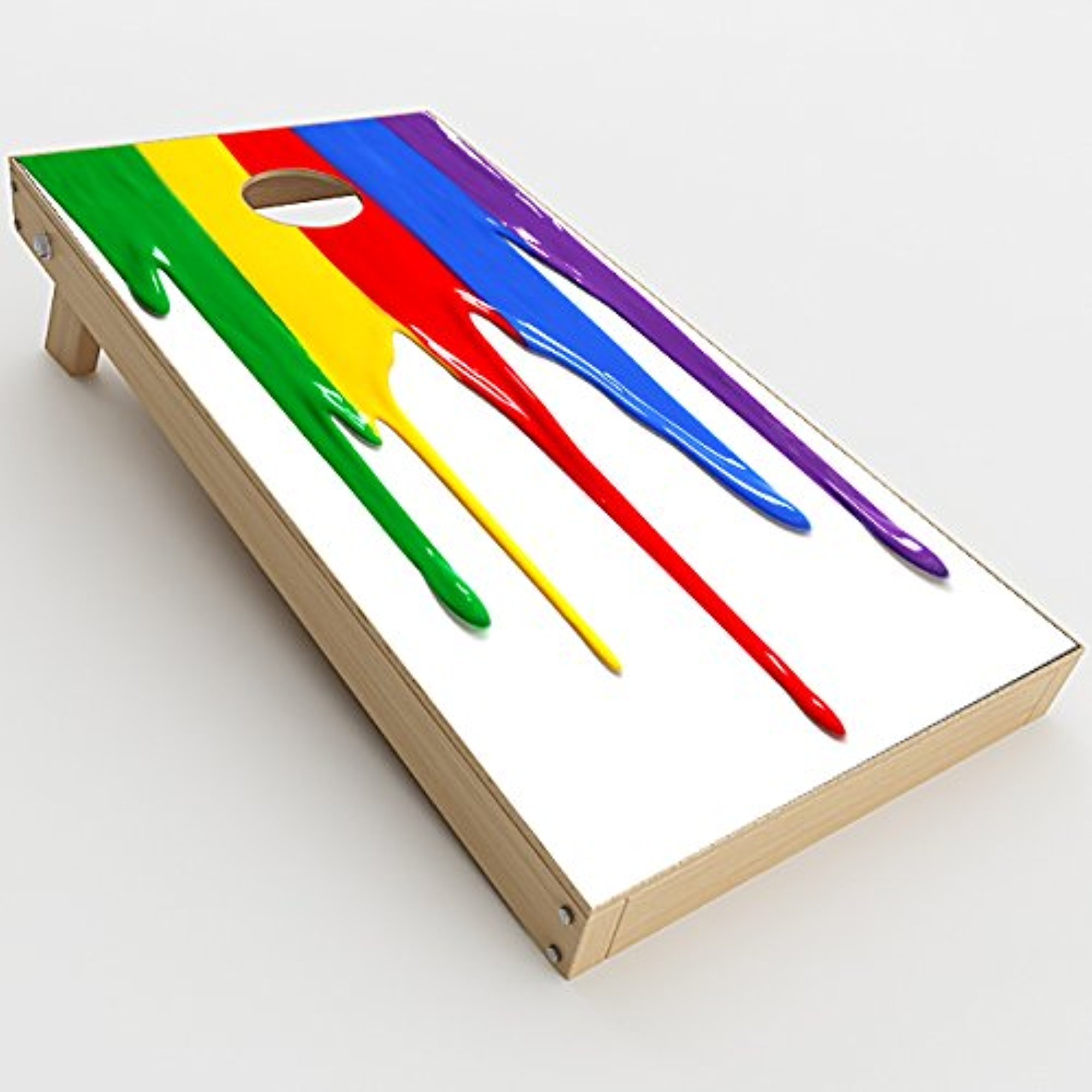 Skin Decal Vinyl Wrap for Cornhole Outdoor Game Bag Toss (2 x pcs. Skins only) / Dripping Paint