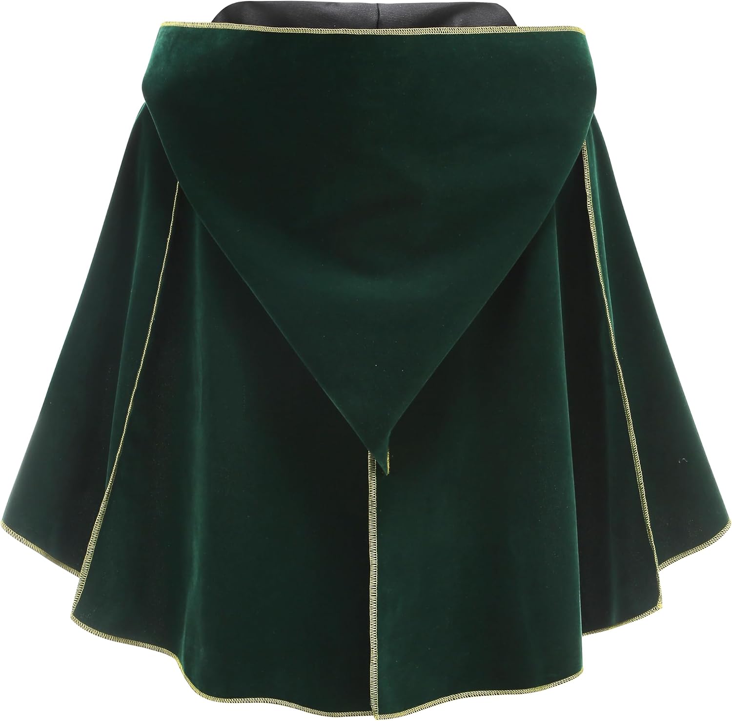 yolsun Medieval Short Hooded Cape for Women, Renaissance Cowl Halloween Hooded Cloak Costume Unisex