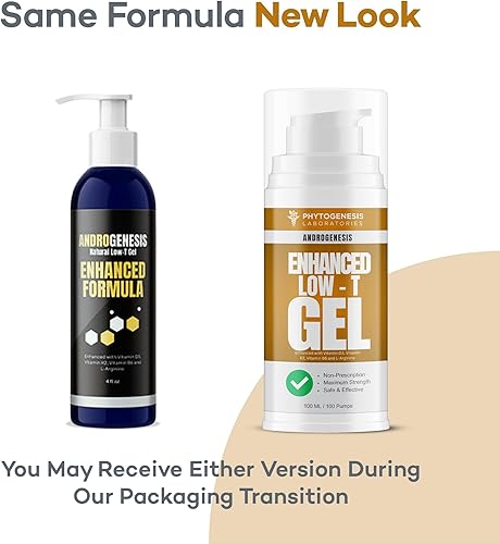 Miniatura 2 de ANDROGENESIS Fórmula mejorada  Gel de apoyo bajo T  Booster T para hombres  Recuperación muscular, potenciador de energía, envejecimiento saludable