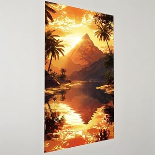 Diamond Art Kits for Adults, 28x56 Inch Large Diamond Painting Sunrise Dimond Painting Mountain Wall Art Mosaic Kits, DIY Crystal Arts & Crafts Canvas Paintings, Hobbies for Women, Home Decor R2-1172