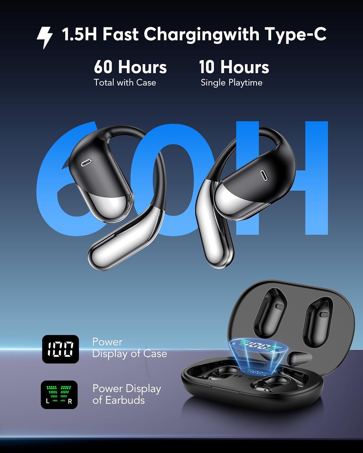 AI Translation Earbuds Real-Time - 144 Languages 3-in-1 Translating Device,Écouteurs traducteurs Anglais-français, Clear Voice Translation with Charging Case for Travel & Learning - Image 3