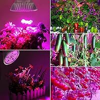 Vista 3 de highydroLED 100W Led Grow Light Bulb Full Spectrum,Plant Light Bulb with 150 LEDs for Indoor Plants,E26/E27 Socket,Grow Lamp for Hydroponic Indoor