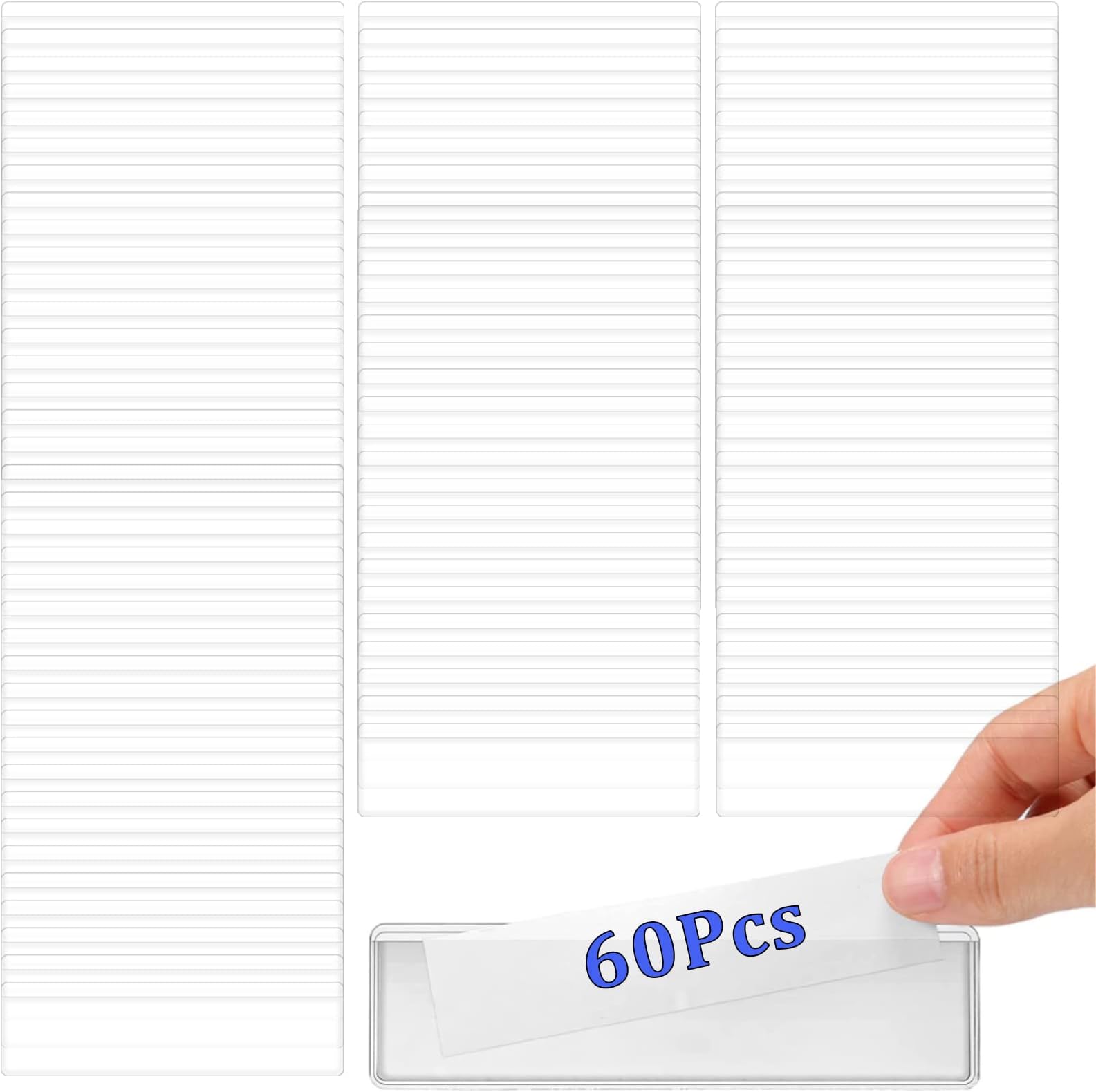 Leitz Schutzfolienschilder 500 Stück - Selbstklebend Transparent 72x39 Mm