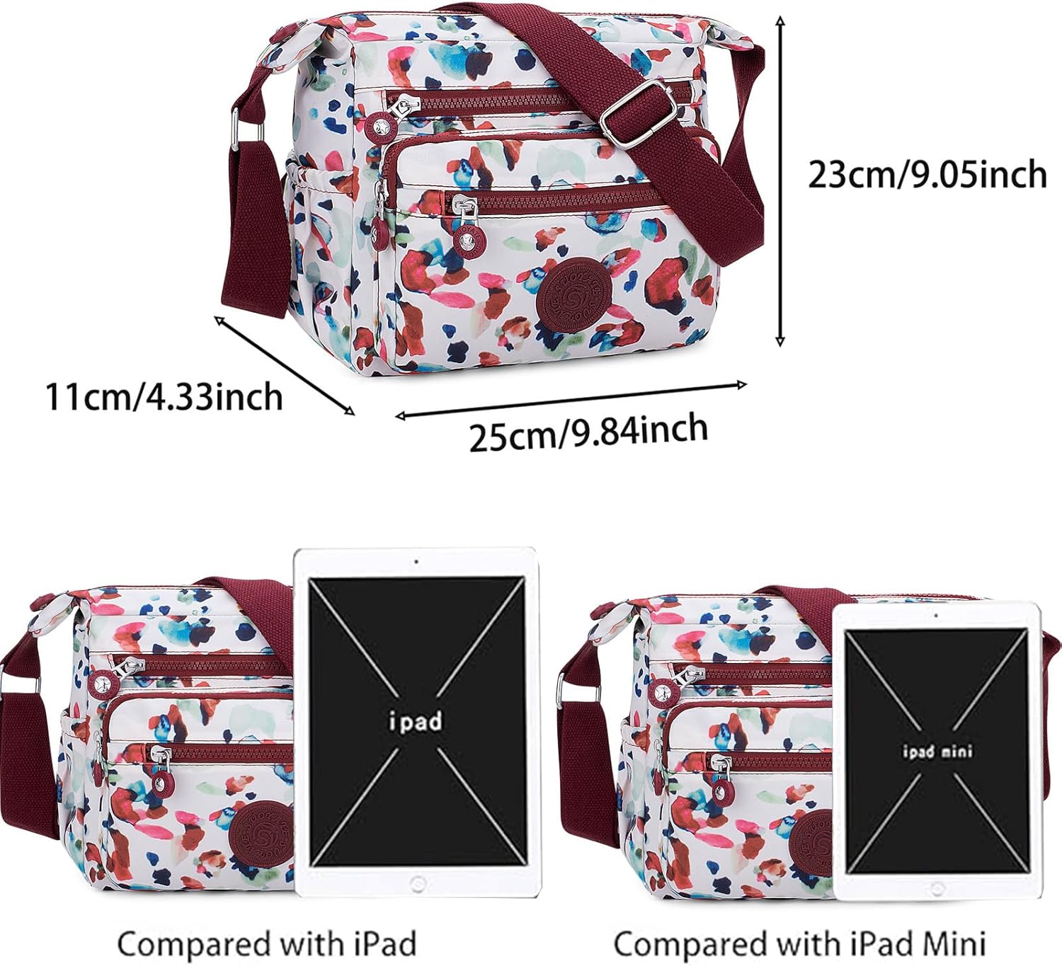 YYW Crossbody Bag for Women Multifunctional Shoulder Handbags for Daily Use Travel Work | Multifunctional, for Daily Use, Travel, Work, Multifunctional, for Daily Use - Image 3