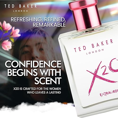 Miniatura 7 de Ted Baker X20 Women EDT, una mezcla de anís estrellado, pomelo y magnolia, perfume para mujeres, 3.38 fl oz