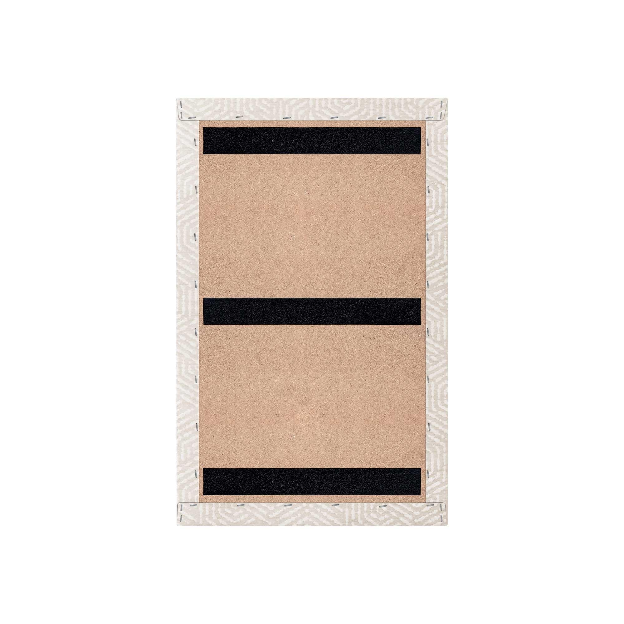 DHOME Cabecero Tapizado en Tejido Luxury Antimanchas Diseño Modular Vertical Autoadhesivo Cabezal Cama Dormitorio Acolchado (Ethnic White, 110cm, Altura 80cm, x3)