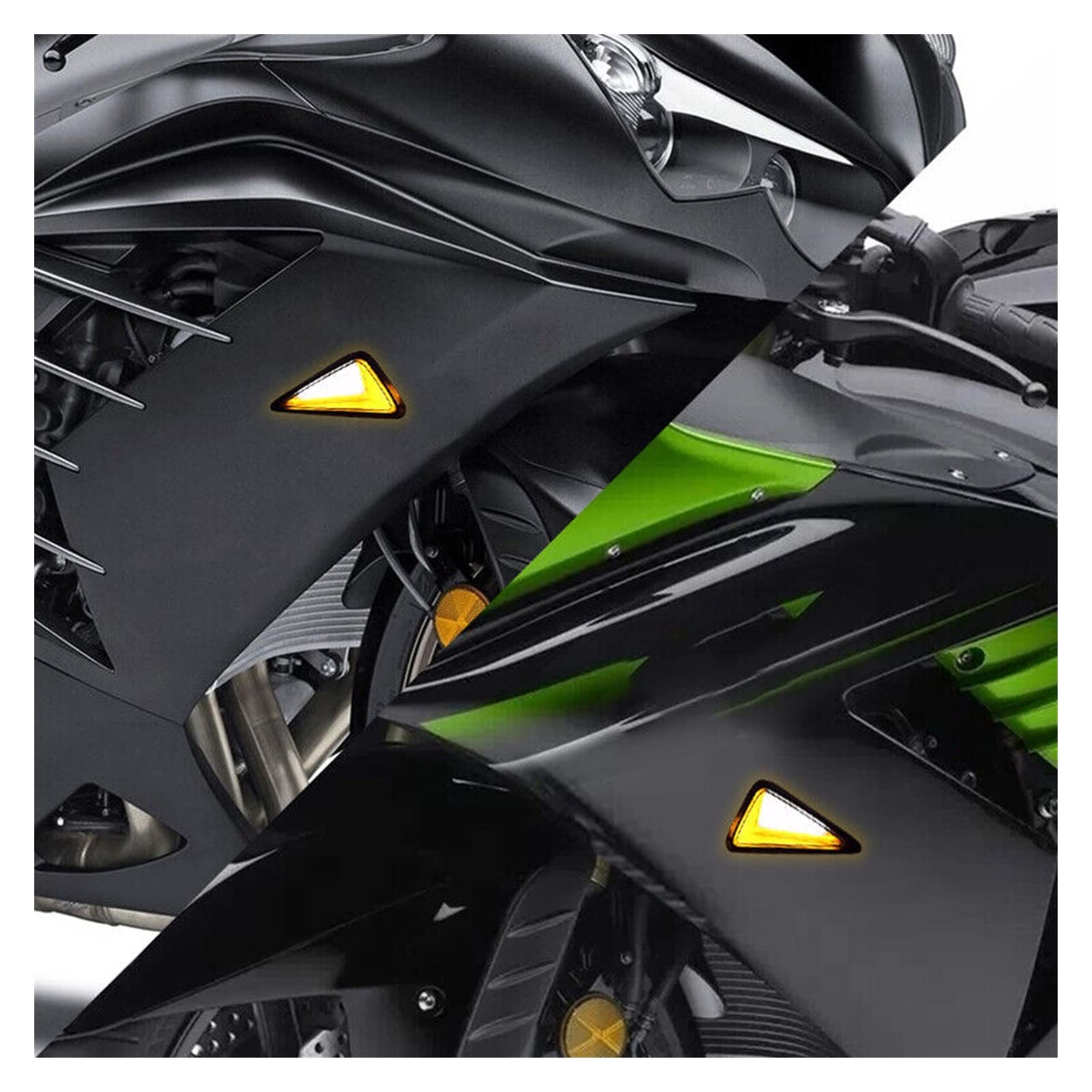Oświetlenie tablicy rejestracyjnej 1 Para 10mm Płynący Bursztynowy Biały Kolor Światła Do Montażu Podtynkowego Motocykl Kierunkowskaz LED DRL Migacz Światła 12V