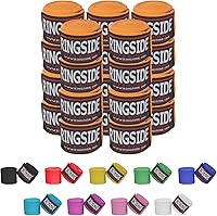 Vista 1 de Ringside Mexican Style Boxing Hand Wraps (Pairs) - 180" Semi-Elastic Cotton Blend Wrist Support with Thumb Loop for MMA, Muay Thai, Kickboxing