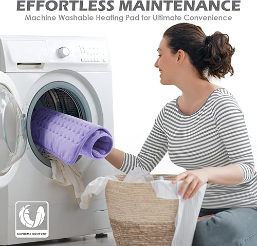 Miniatura 4 de Almohadilla térmica de regalo para mujeres, mamá, almohadilla térmica para aliviar el dolor de espalda, almohadillas térmicas eléctricas XL para