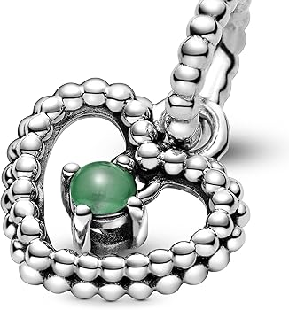 激安！PANDORA エメラルドグリーンのチャーム付きシルバーブレスレット PANDORA パンドラ SVブレスレット レザーコード 5連 925 シルバー金具