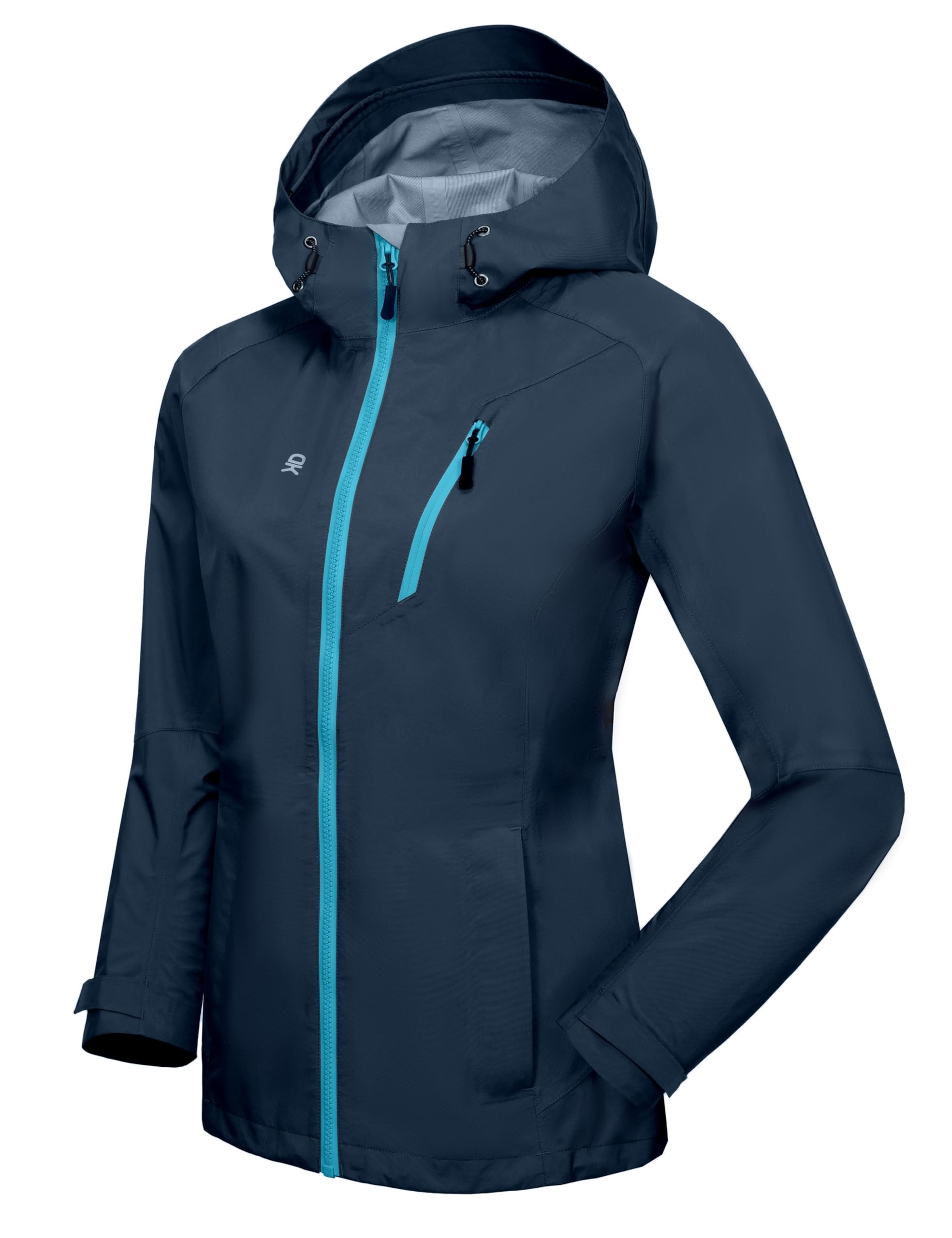 Little Donkey Andy Women's High-performance Waterproof Rain Jacket Rain Shell for Hiking Travel