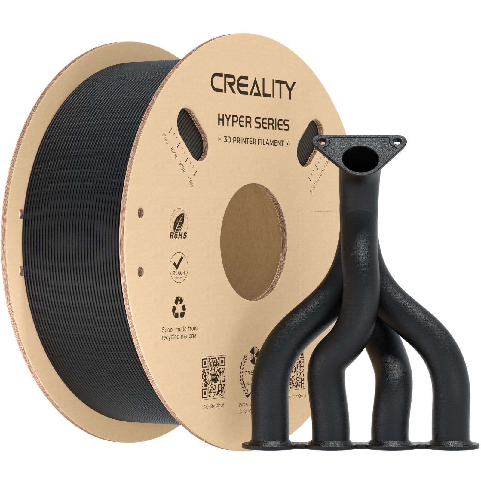A157 CREALITY Hyper PPA-CF 黒 1KG フィラメント Amazon.com: Creality Hyper PLA-CF Filament 1.75mm, Black, 1-Pack