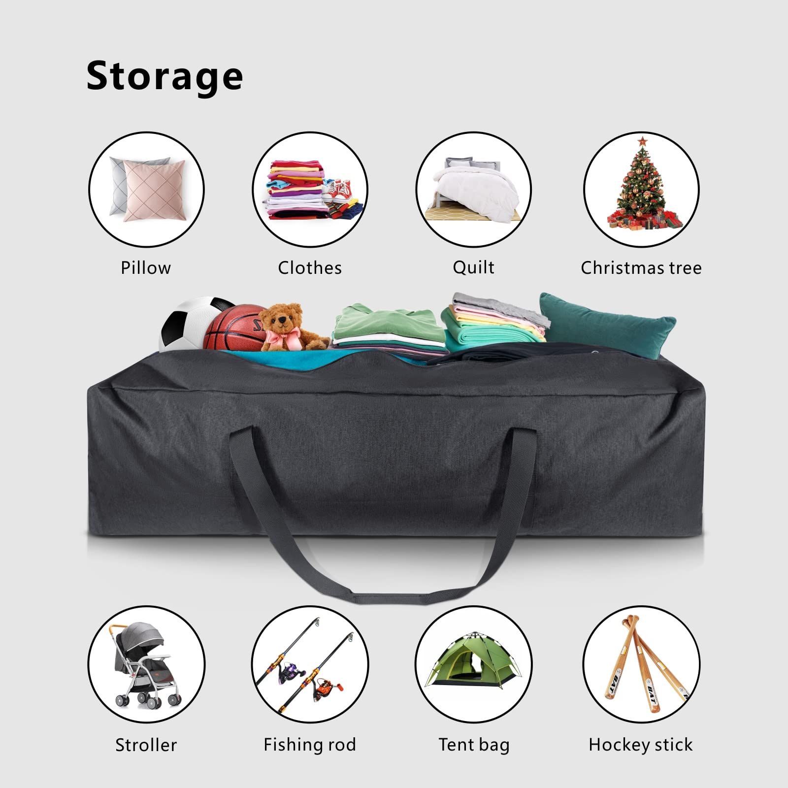 Snapklik.com : TOPDesign 3-Pack 46 Inch Extra Large Zippered Duffel Bag ...