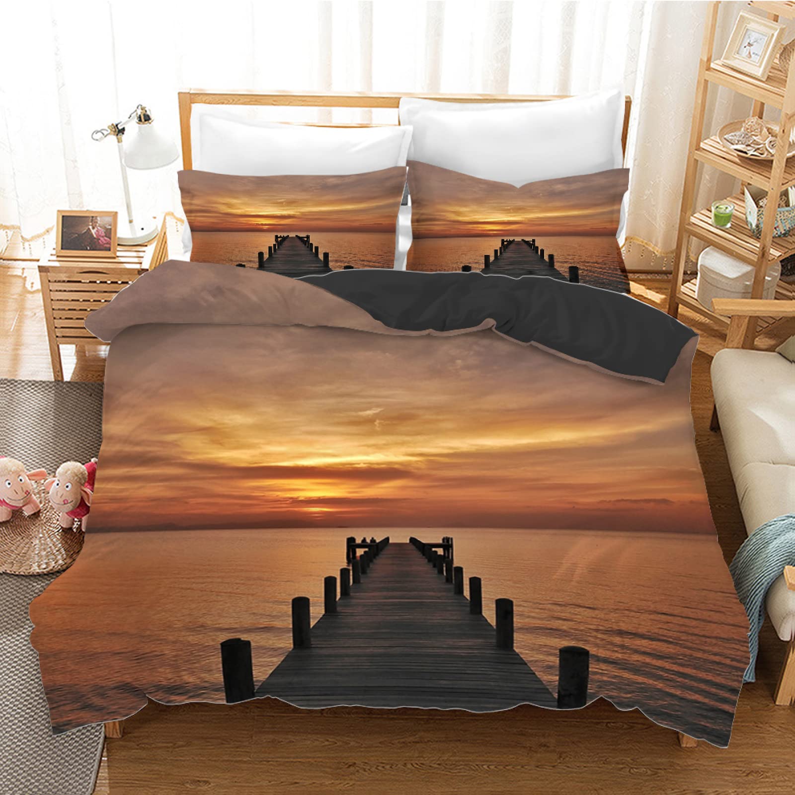Housse de couette 140x200 crépuscule pour transformer la chambre ado en refuge