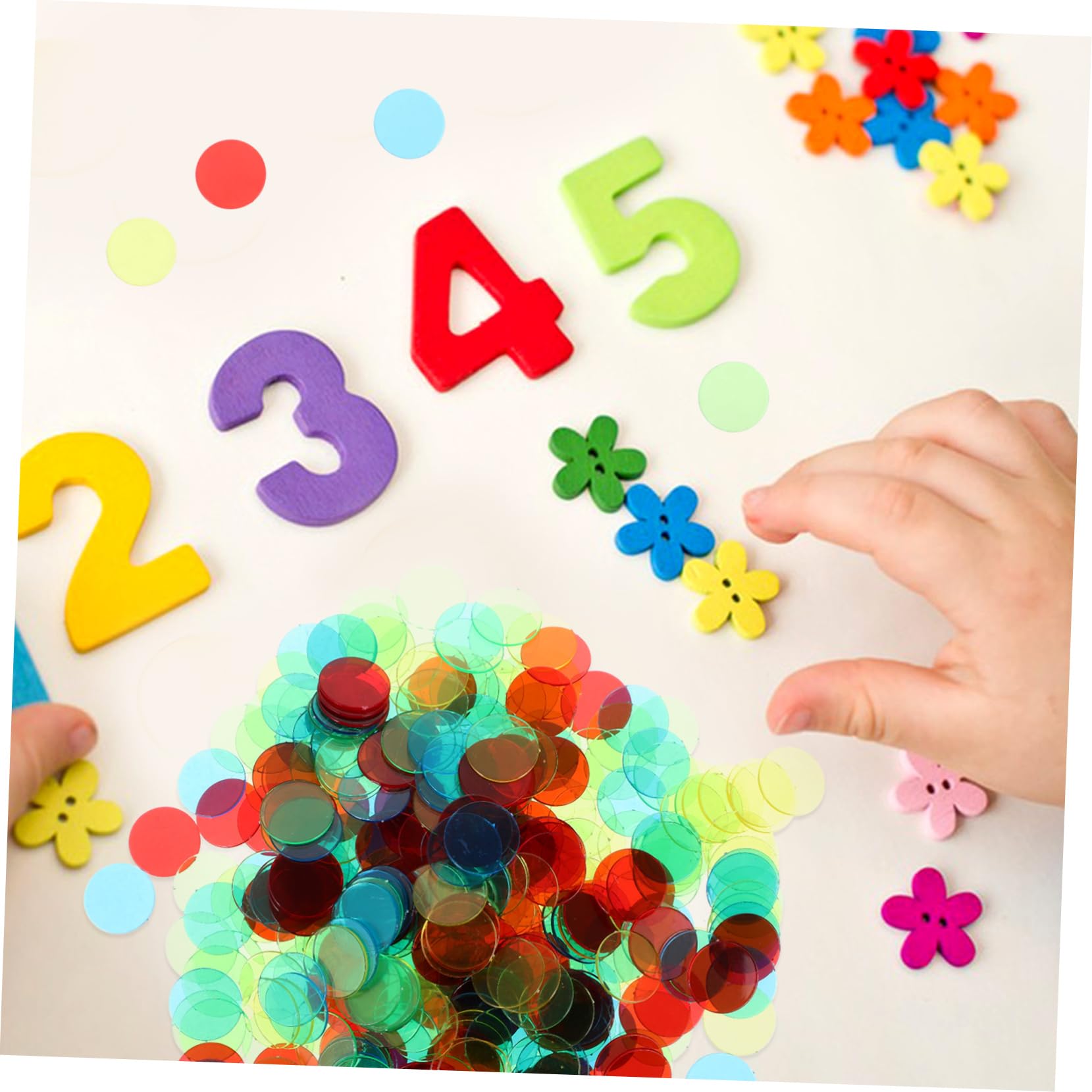 1200stücke Bingo Chips Für Bingo-spiele Translucent Marker Für Klassenzimmer Und Freizeit Zum Abdecken Von Zahlen