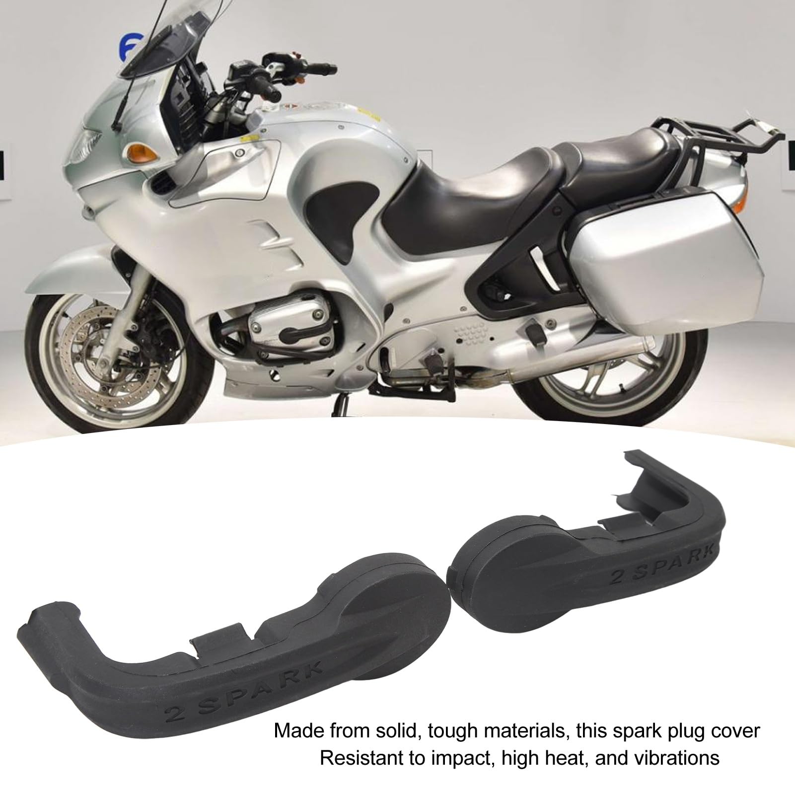VOBOR Coperchio per Candele 2 PC, Coperchio Laterale del Cilindro Motociclistico per la Protezione del Cuscinetto per R1150RT R1150R R1150GS R1150RS