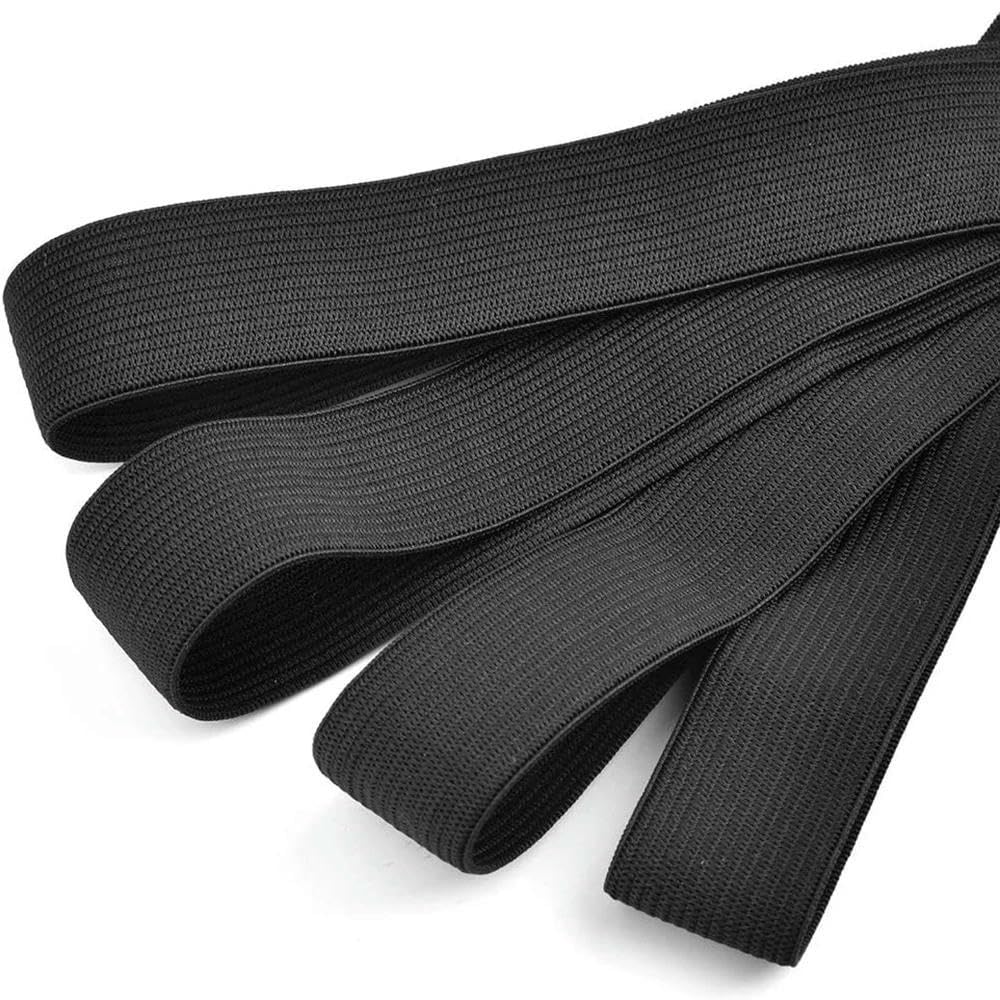 Rollo de 40 m de bandas elásticas para coser, para tejer, coser, elásticas planas, anchas, trenzadas, herramientas para manualidades, color B, 15 mm
