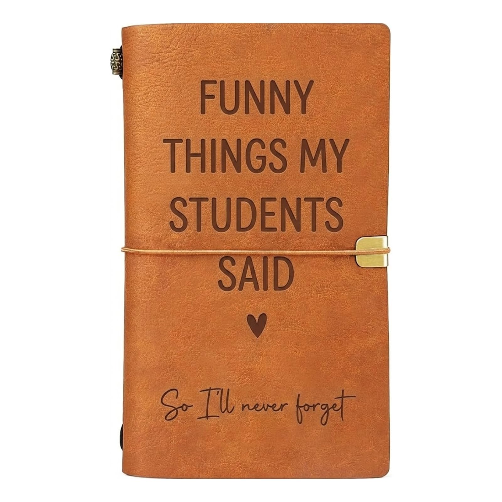 Thank You Teacher Gifts, Gifts for Teachers 12 x 20cm Student Quotes Leather Notebook with Thickened Dowling & Kraft Paper, Slots and Bag, Teachers' Day Graduation Birthday Christmas Presents