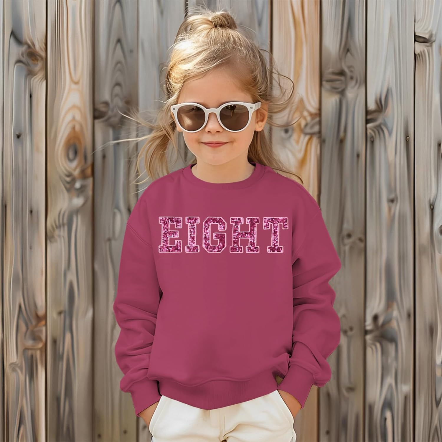 IZYJOY Birthday Girl Sweatshirt 2nd 3rd 4th 5th 6th 7th 8th 9th Birthday Shirt Kid Toddler 2-9Y B-Day Party Pullover Fall Top - Image 3