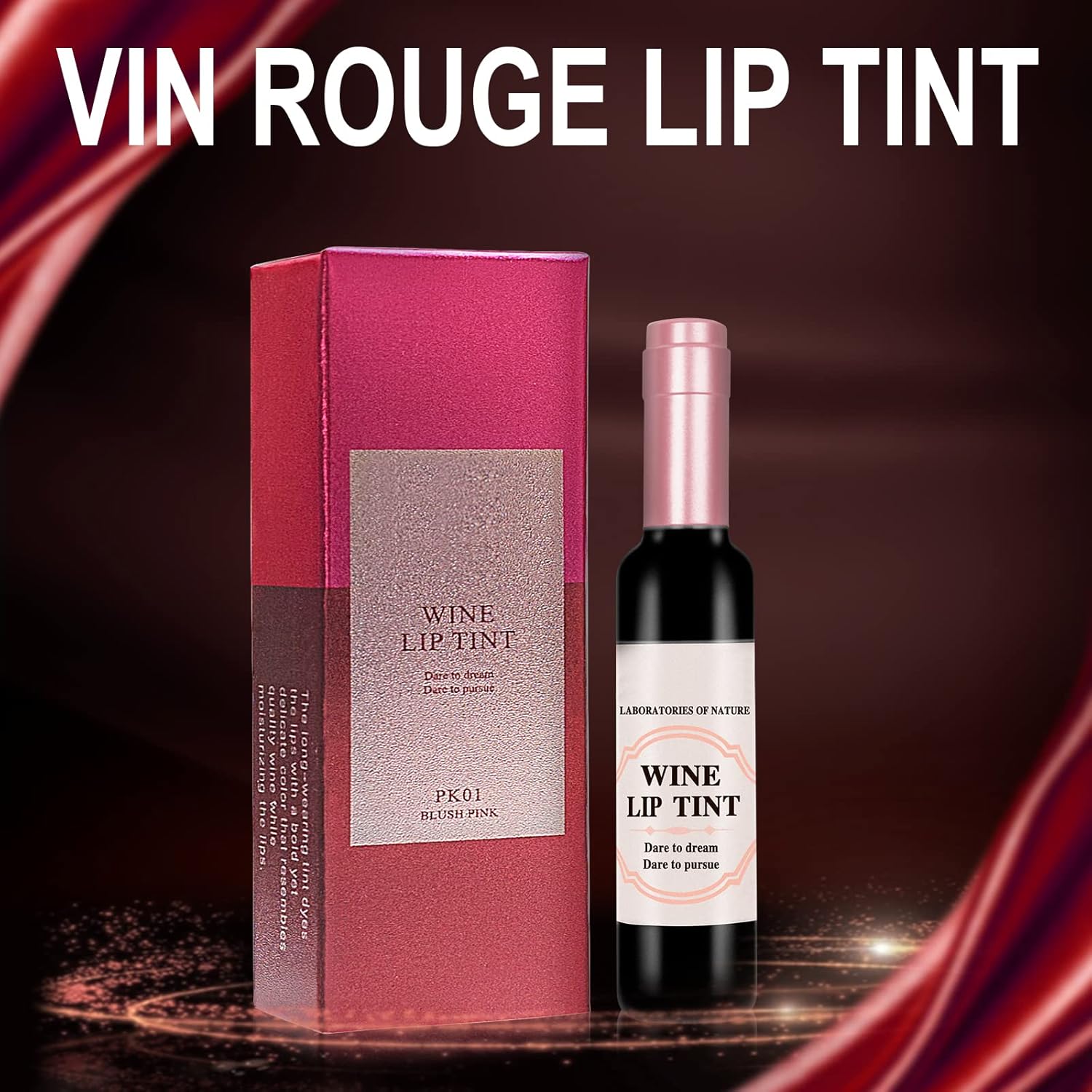 6 Colors Lip Stains Set Wine Liquid Lipstick, Long Lasting Moisturizing