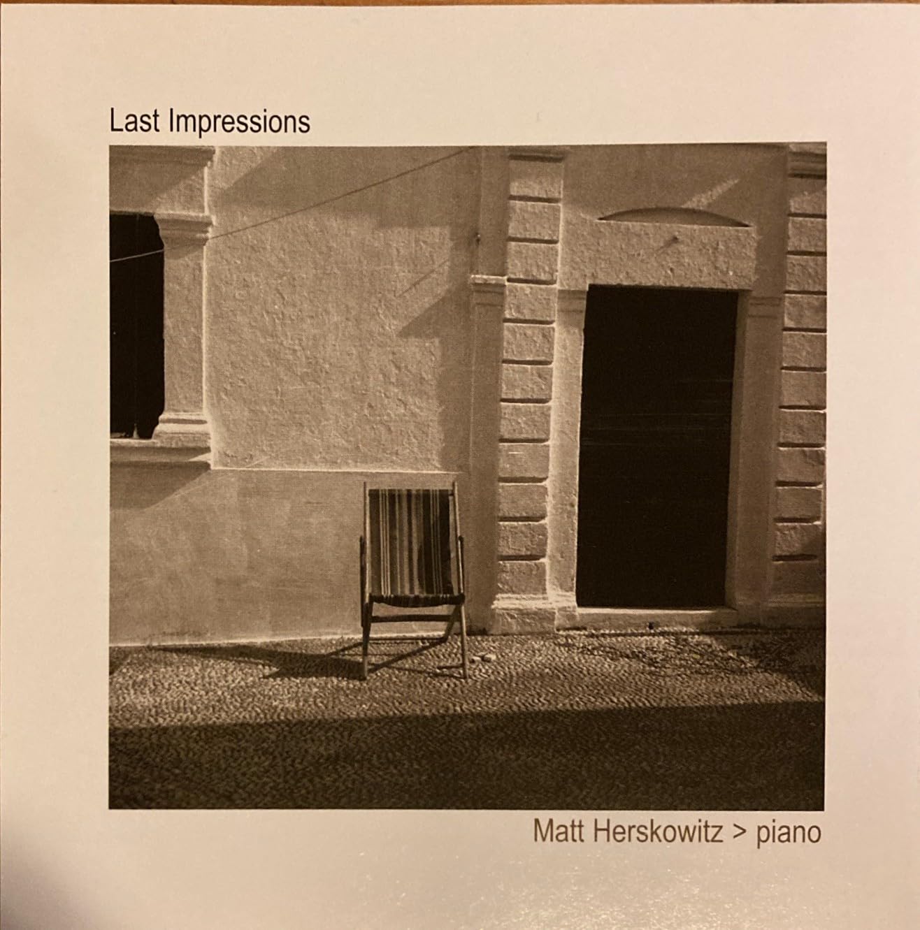Last Impression [Audio CD] Matt Herskowitz