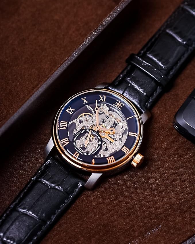 Thomas Earnshaw ES-8041-04 – Men's Watch, Leather Strap, Black :  Amazon.co.uk: Watches