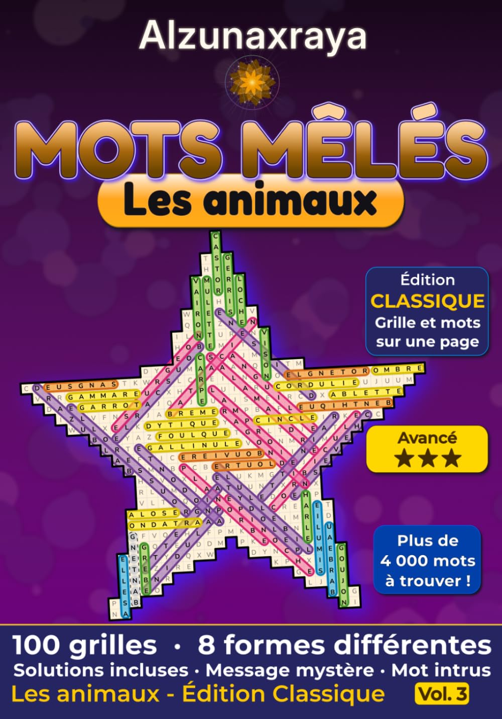 Mots Mêlés: Les animaux - Édition Classique - Avancé