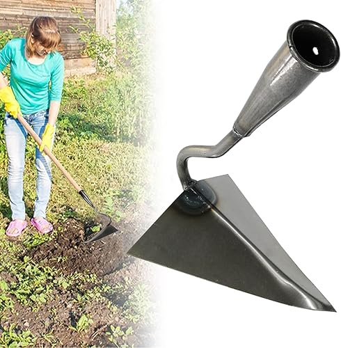 Miniatura 1 de HRADHOL Azada de arado de mano de alta calidad, herramienta de jardín triangular para facilitar la jardinería, el desmalezado y la agricultura,