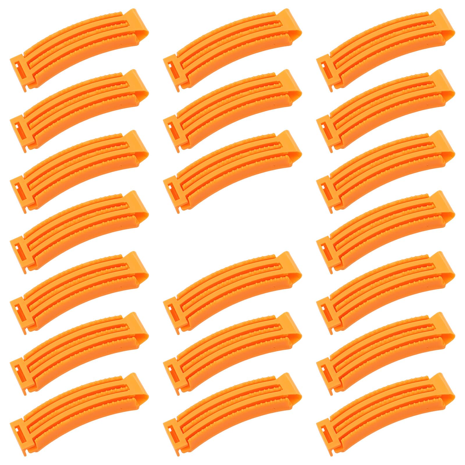 Rizadores de Base para Cabello Naranja 20 Piezas de Plástico