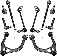 Vista 160 de Detroit Axle - Kit de suspensión delantera RWD de 10 piezas para Chevy GMC Silverado Sierra 1500 1999-2006, 2 brazos de control superior, 2 rótulas