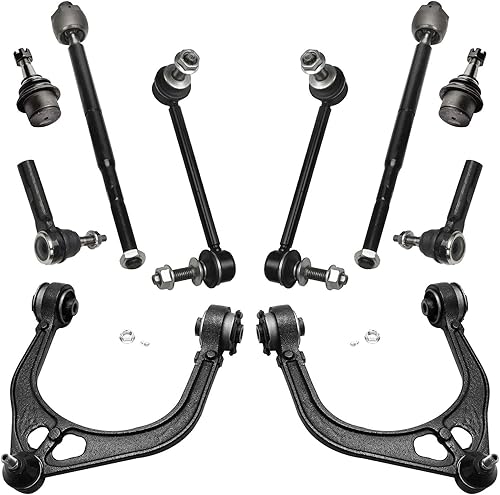 Detroit Axle - Kit de brazos de control de extremo delantero RWD para Chrysler 300 Dodge Challenger Charger Magnum, brazos de control superior,