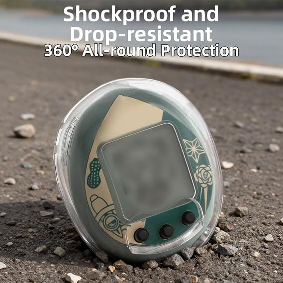 Protective Cover Case for Tamagotchi-Nano, All-Around PC Shell with Precise Fit, Scratch and Compact Resistant, Lightweight Design(Transparency)