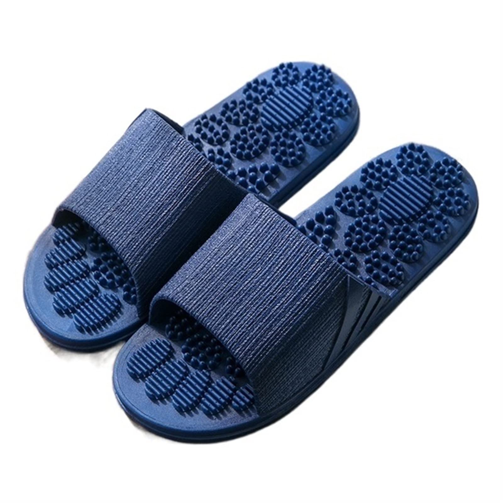 Zapatillas para Mujeres no resbaladas Mujeres Zapatillas de Masaje Verano Chanclas de Interior al Aire Libre Zapatos de Mujer Zapatillas de baño Zapatillas de baño de baño Deslizante, 9