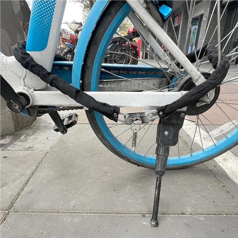 Kit de Cadena y candado 6 pies Alta Resistencia for Bicicleta Larga con 3 Llaves