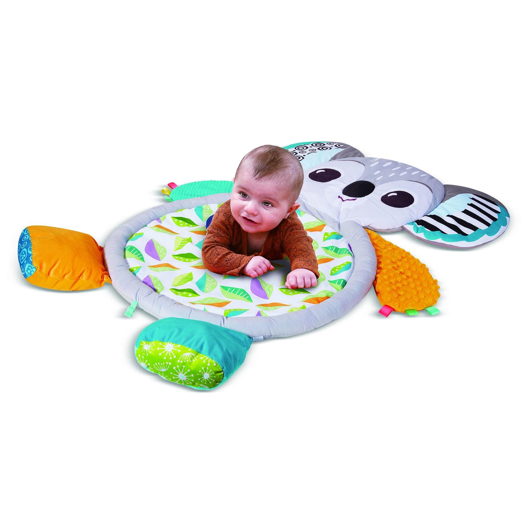 VTech Lala Tenera Koala, Tappeto Neonato per Stimolare i Sensi, Diversi Materiali e Texture, Pulsante Luminoso Cuore, 3 Accessori, 4 Canzoni e 15 Melodie, Lingua Italiana, Batterie Incluse, 0-36 Mesi