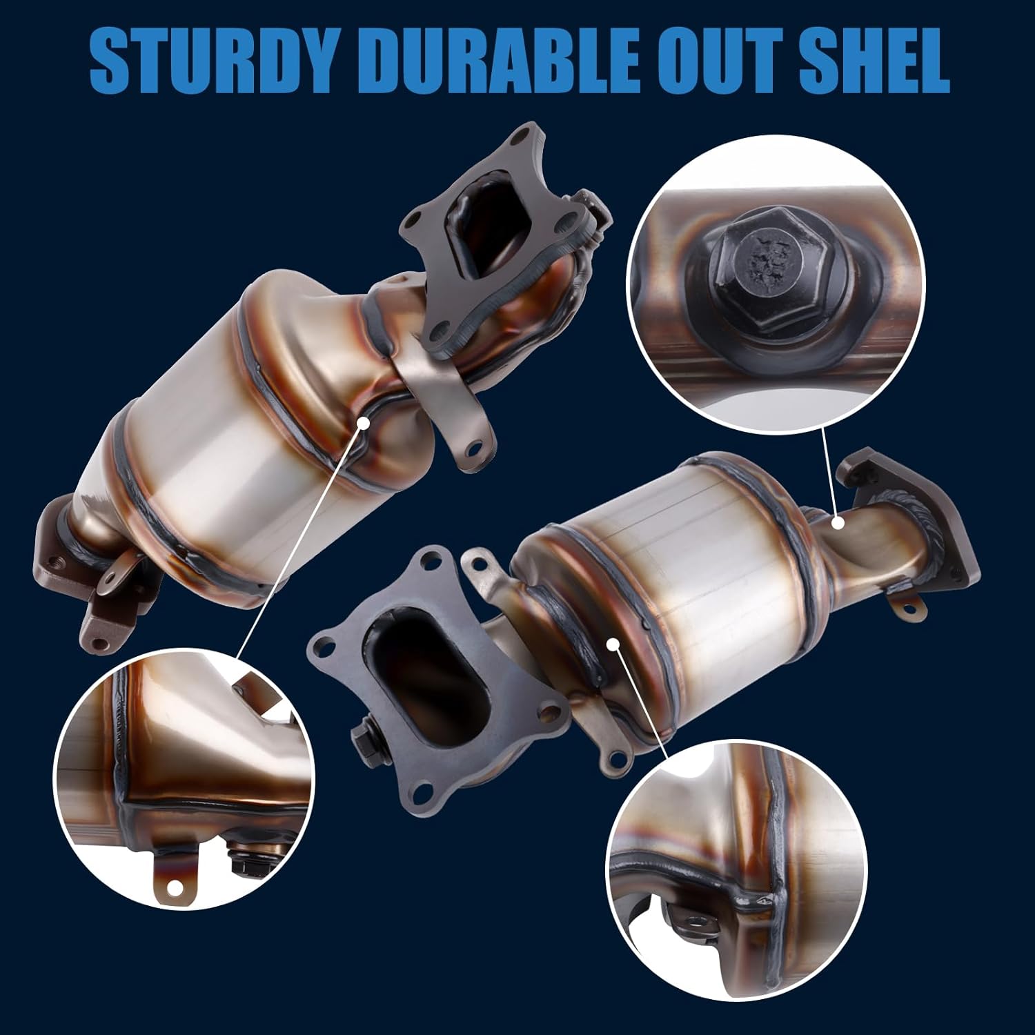 Catalytic Converter Compatible with 2009-2021 Pilot, 2008-2017 Accord, 2008-2019 0dyssey, 3.5L, 2009-2014 TL 3.5L 3.7L, 40923, 641334, 674-145, 40924, Manifold Catalytic Converter