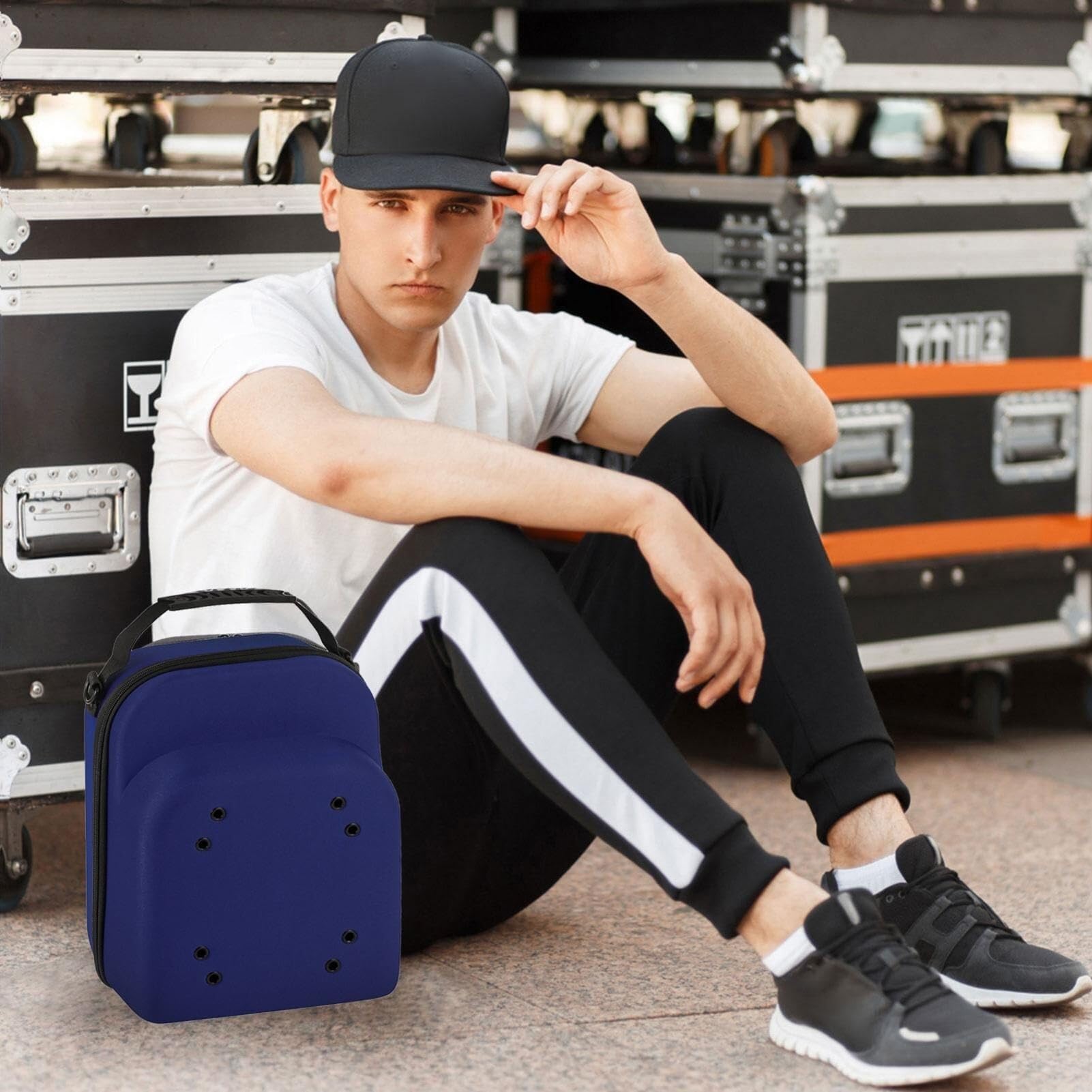 Organizador de Almacenamiento de Gorras de Viaje: adaptabilidad inigualable for Guardar Prendas y Accesorios(Blue)