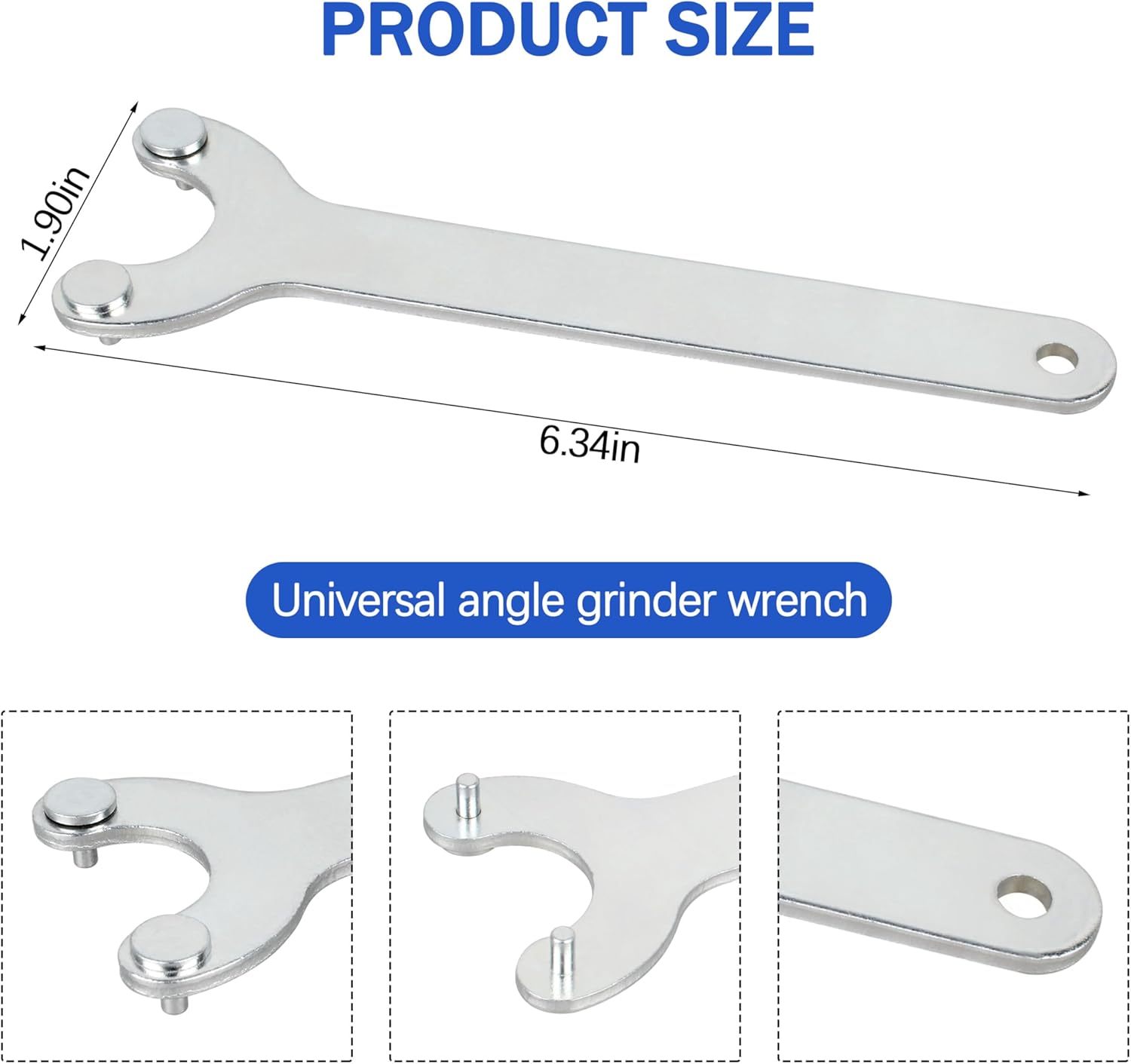 2-Pack 49-96-7215 Spanner Wrench Fits for Milwau-kee 2680-20、2780-20、2781-20、2880-20，6117-30 Multiple models of Angle Grinders