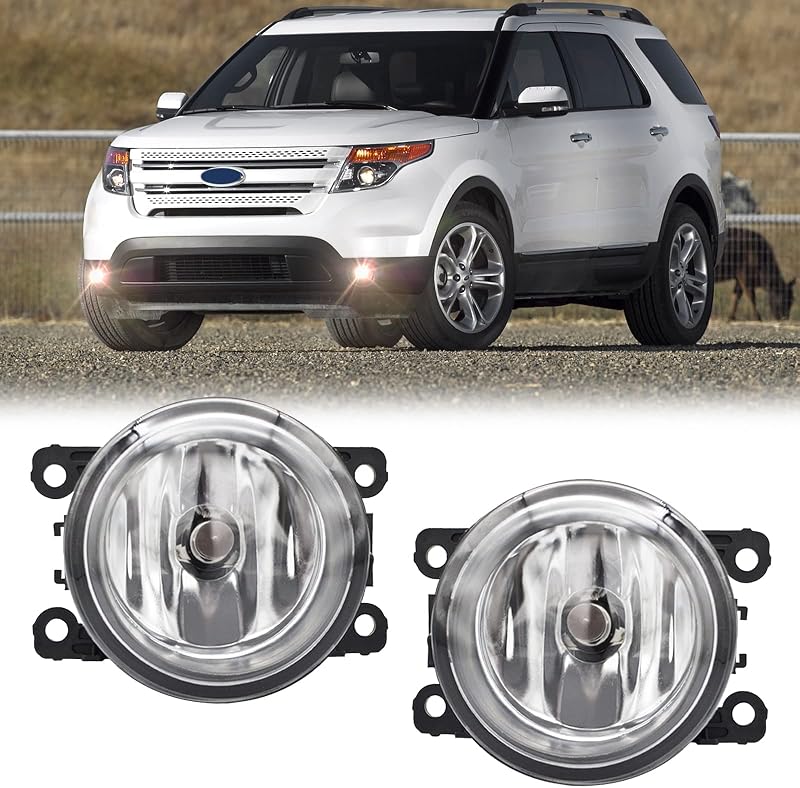 Faróis de neblina halógenos AANAN para Ford, Honda, Nissan, Subaru e outros – Par