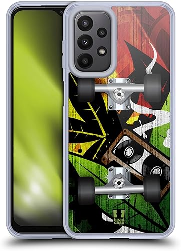 Head Case Designs Reggae Skateboards - Funda de gel suave compatible con Samsung Galaxy A235G (2022)