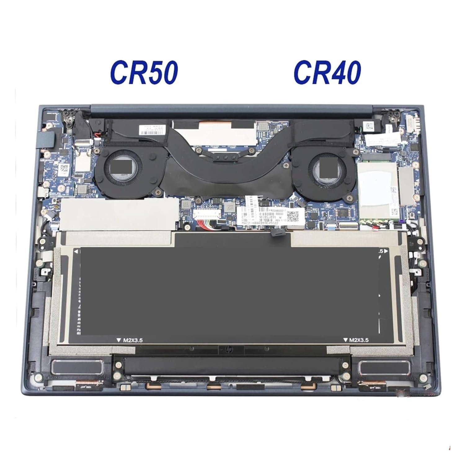 Laptop CPU GPU Cooling Fan Elite Dragonfly G3 G4 13.5 Inch N11560-001 EG50040S1 CR50 CR40 Computer Cooler Radiator Laptop Accessories(CPU GPU)