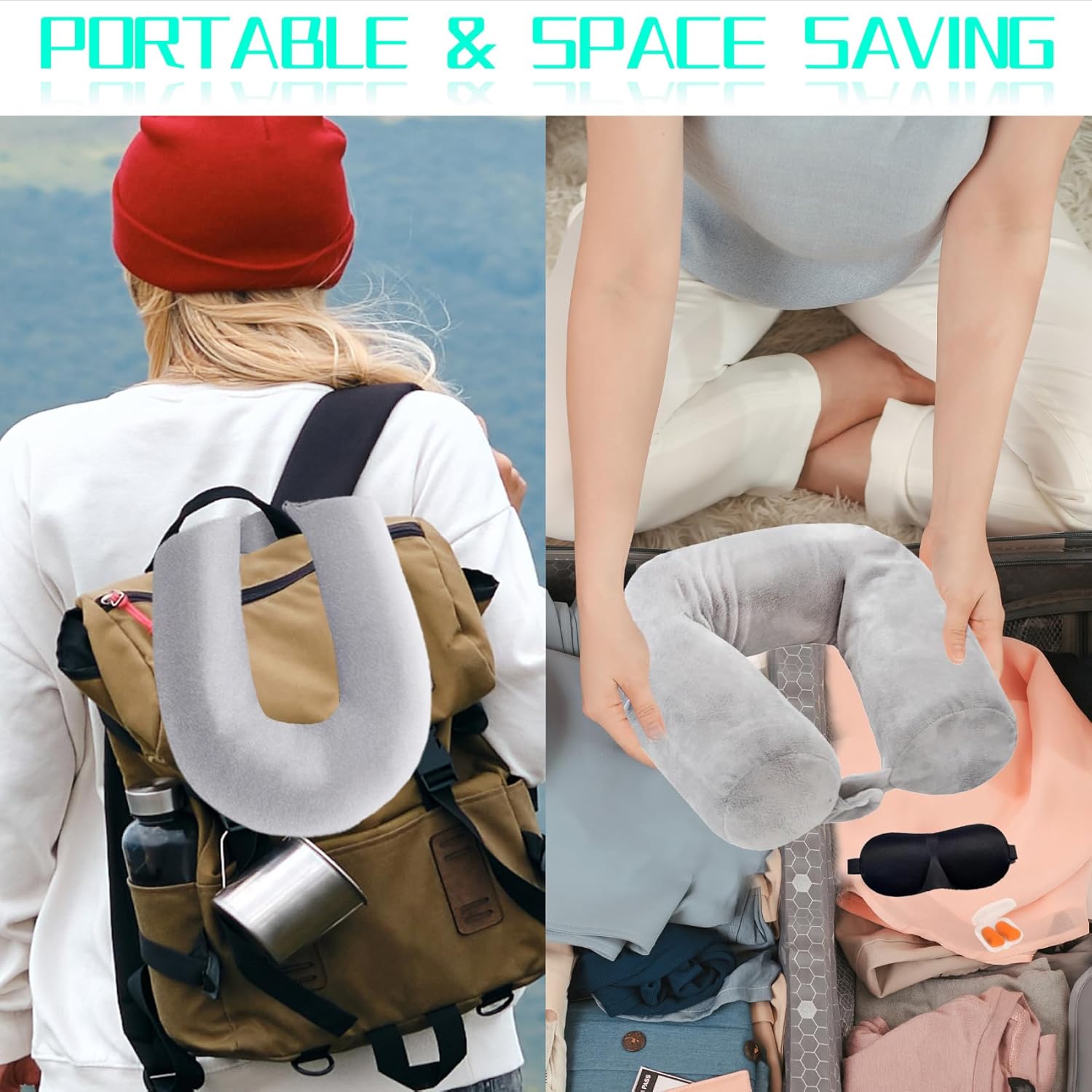 Ultimate Comfort On-the-Go: The Adjustable Memory Foam Travel Neck Pillow Review