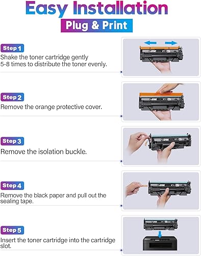 Miniatura 6 de ONLYU Cartucho de tóner compatible para Canon 071 071H, compatible con impresora láser Imageclass LBP122dw MF273dw MF275dw LBP122dw (alto