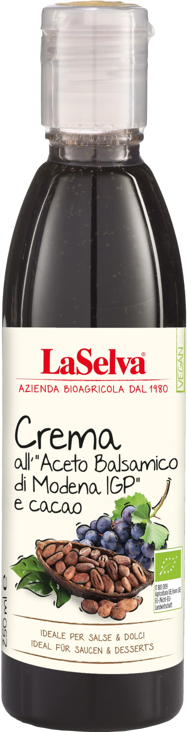 Bio Creme mit Balsamessig aus Modena und Kakao 2 x 250 ml