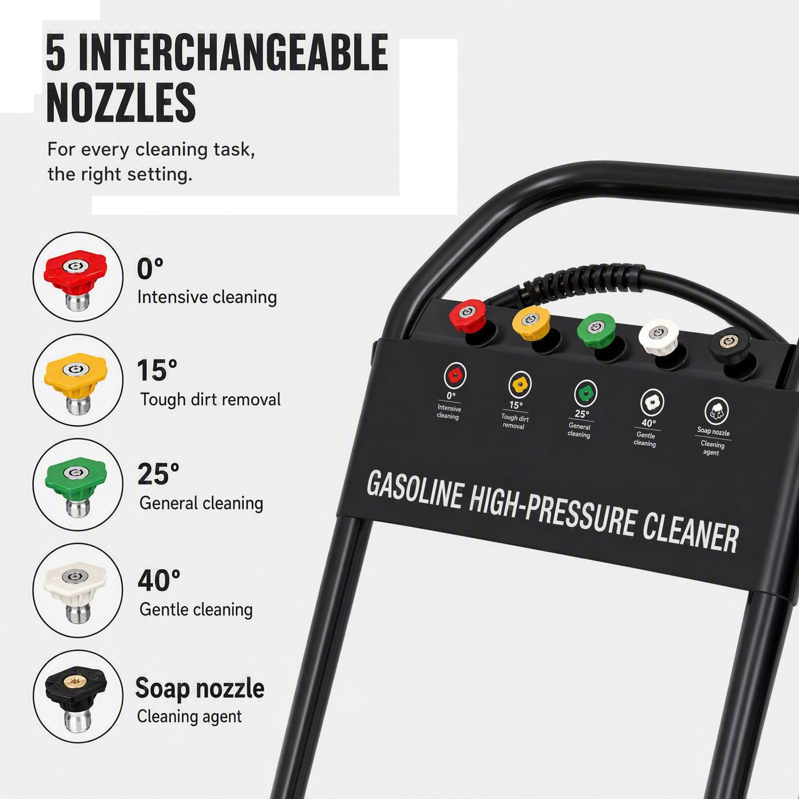 Idropulitrice a Scoppio 7,5 CV 4 Tempi Monocilindrico 190 Bar