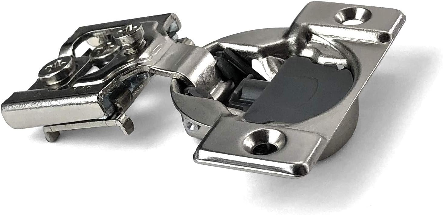 ANGSTROM 20-Pack Face-Frame Cabinet Hinges, 105-Degree Soft-Closing, 3D Adjustable (1/2" Overlay)